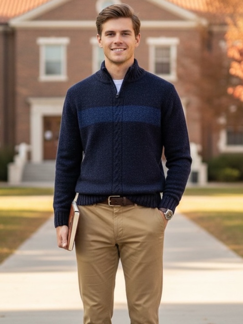 CHAPS Ralph Lauren Men's Navy Sweater L